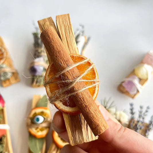 Raw gemstone crystal palo santo