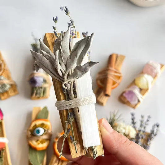 Raw gemstone crystal palo santo