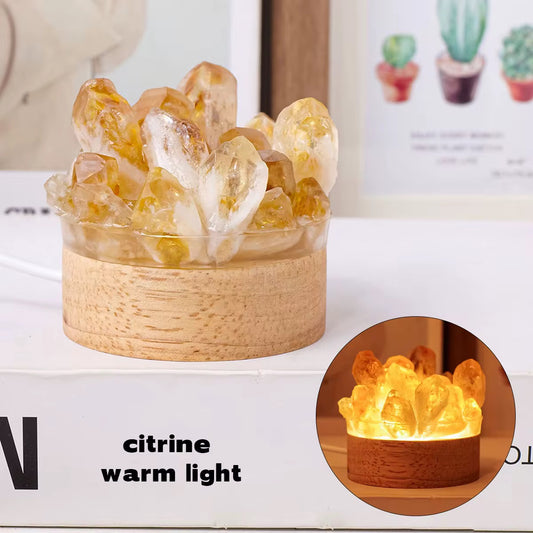 Crystal Night Light 
Citrine