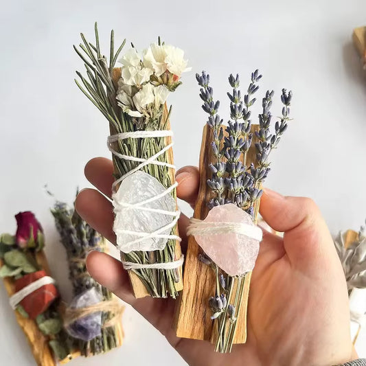 Raw gemstone crystal palo santo