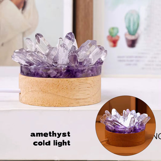 Crystal Night Light 
Amethyst