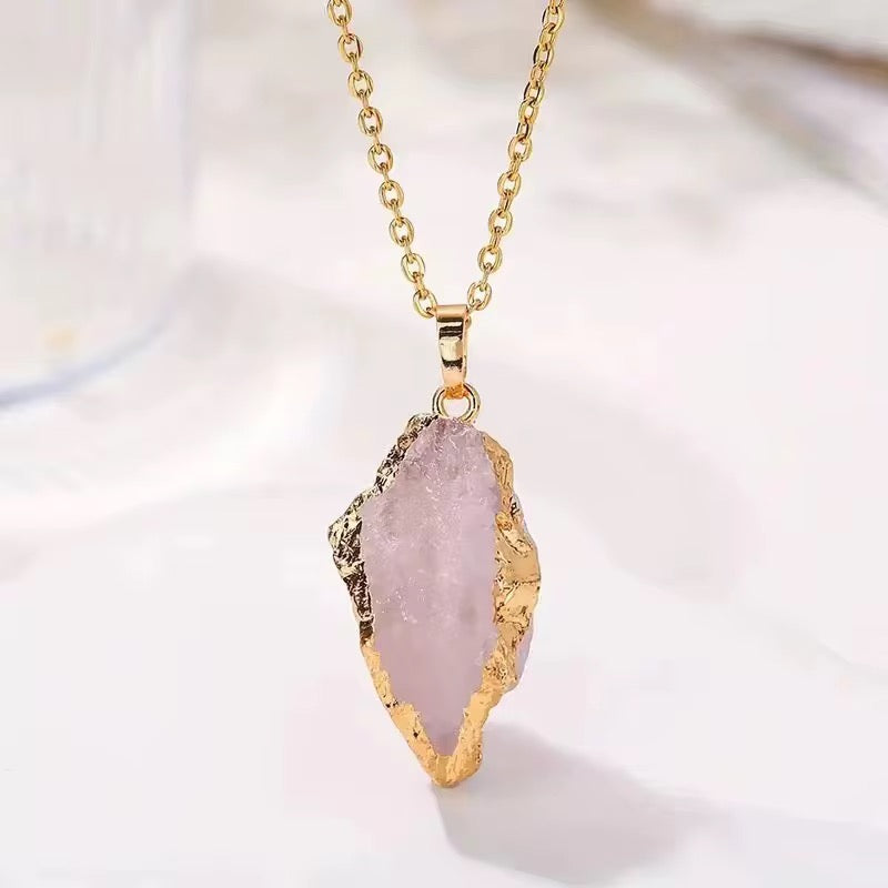 Authentic Crystal Pendant 
Rose Quartz