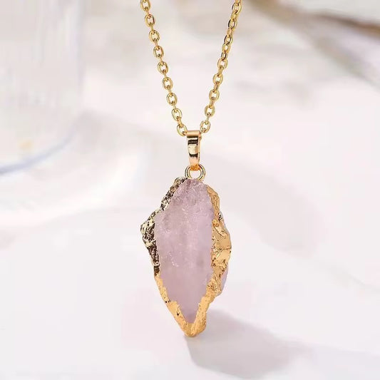 Authentic Crystal Pendant 
Rose Quartz